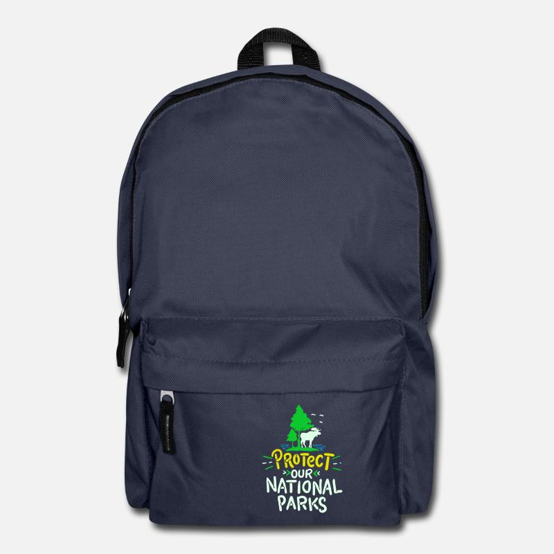 National Park protect environment animals nature - Backpack - navy