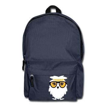 Weise Eule - Rucksack - Navy - Vorne
