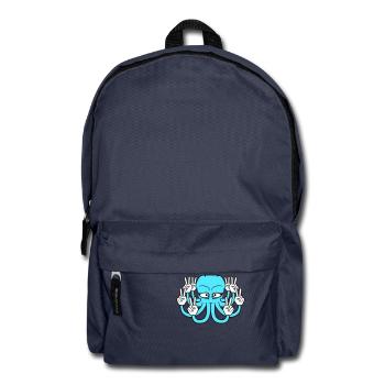 Kraken Peace Handzeichen Victory Symbol Hände Spaß - Rucksack - Navy - Vorne