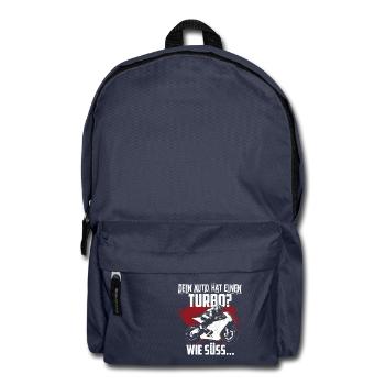 Motorrad Rennmaschine Turbo - Rucksack - Navy - Vorne