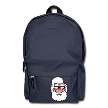 face head grandpa old grandfather pajamas coat - Backpack - navy - Front