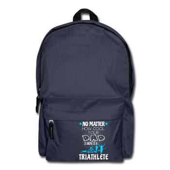 Triathlon - My dad is triathlete - Rucksack - Navy - Vorne