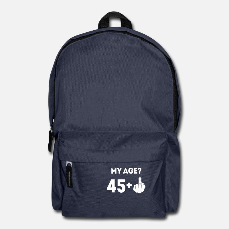 Mein Alter 45 plus der Finger - Rucksack - Navy