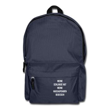 Hausaufgaben vergessen - Rucksack - Navy - Vorne