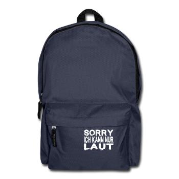 SORRY ICH KANN NUR LAUT - Rucksack - Navy - Vorne