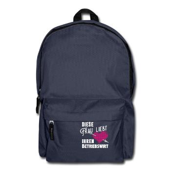 Diese Frau liebt ihren Betriebswirt - Rucksack - Navy - Vorne