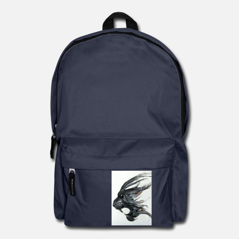 Lion métal - Sac à dos - bleu marine