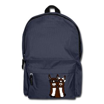 hole faces head love in love couple couples f - Backpack - navy - Front