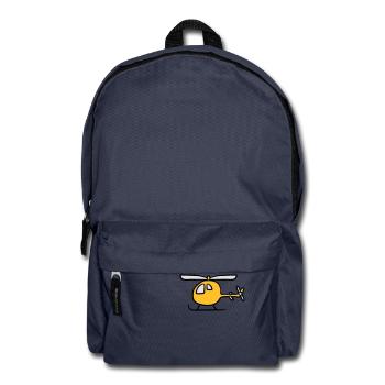 Enfants dessin animé comique Heli mignon - Sac à dos - bleu marine - Devant