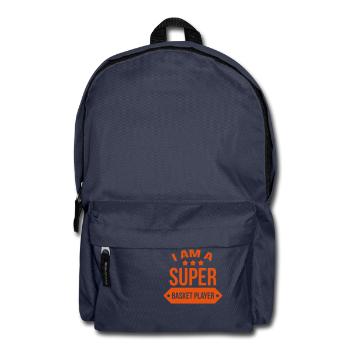 Super Basket Player / Basketball / Basket ball - Rucksack - Navy - Vorne