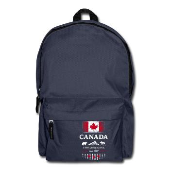 Canada Kanada Amerika maple leaf Flagge Fahne - Rucksack - Navy - Vorne