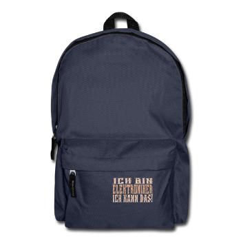 Ich bin Elektroniker - Rucksack - Navy - Vorne