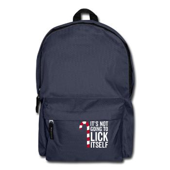 Es wird sich nicht selbst Lecken Zuckerstange - Rucksack - Navy - Vorne