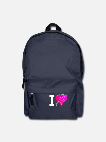 Rennen Laufen Damen Running Herren Joggen - Rucksack - Navy