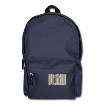 Vintage 1956 Barcode 1956: Year 2025. - Backpack - navy - Front