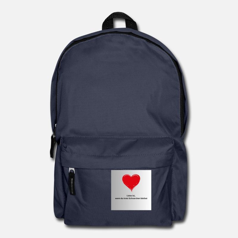 Liebe-Schnarchen - Rucksack - Navy