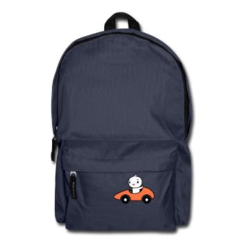 Bird Drives Fast Car Racing Car Sport Racing - Backpack - navy - Front