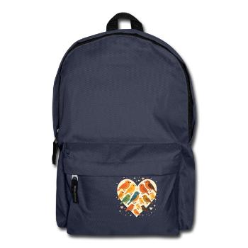 Oiseaux et papillons - Sac à dos - bleu marine - Devant
