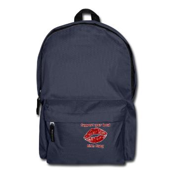 "Support your local Girl's Gang" - Motiv - Rucksack - Navy - Vorne