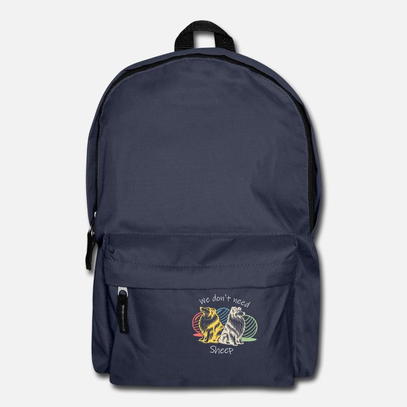 Treibball (bunt) mit Text - Rucksack - Navy