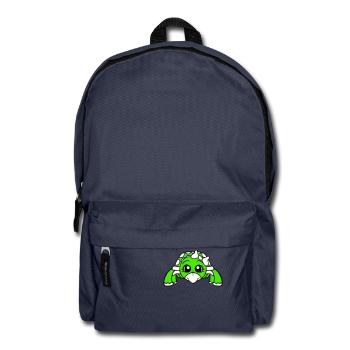 Turtle Woman Female Cute Bow Girl - Backpack - navy - Front
