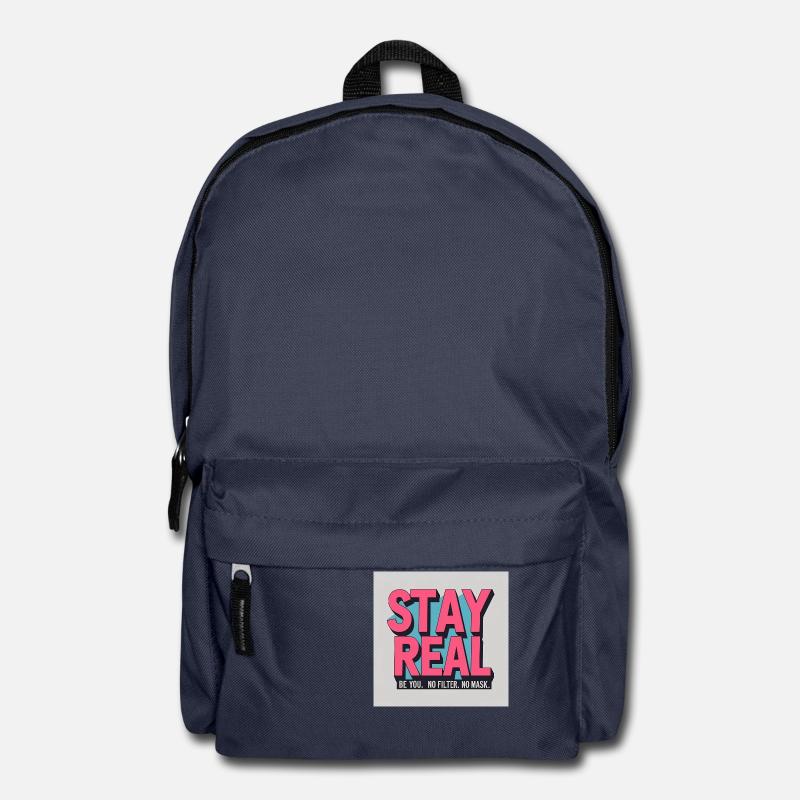 Stay Real - Backpack - navy