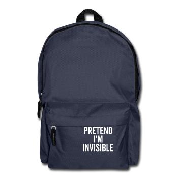 Pretend I’m Invisible - Backpack - navy - Front