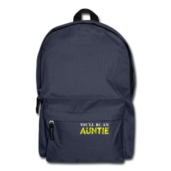 You'll be an auntie Geschenkidee Tante schwanger - Rucksack - Navy - Vorne