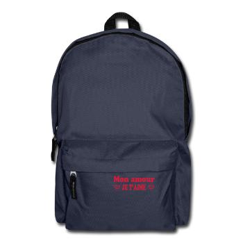 Mon amour je t'aime - Rucksack - Navy - Vorne