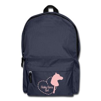 Hobby Horse Horsing Steckenpferd GIRL - Rucksack - Navy - Vorne