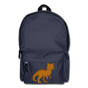 Trex Cat Dinosaur - Backpack - navy - Front