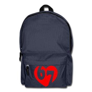 Six Seven 67 Meme Cool Valentine’s - Sac à dos - bleu marine - Devant