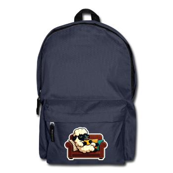 Wolkenschaf auf Kuschelcouch - Rucksack - Navy - Vorne