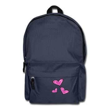 Herzen Herz - Rucksack - Navy - Vorne