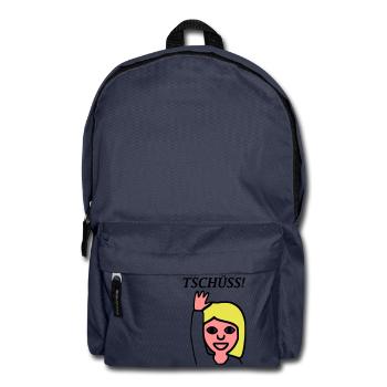 Emoji Greetings bye - Backpack - navy - Front