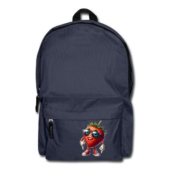 Cool Strawberry Summer Sun Fruity Fruit - Backpack - navy - Front