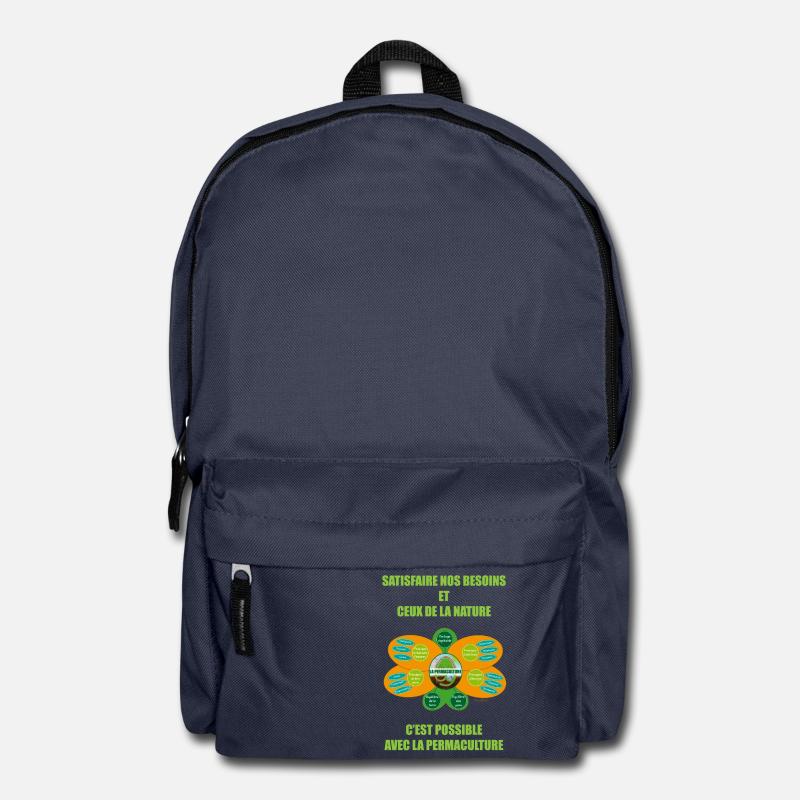 Ethics and Principles of Permaculture - Backpack - navy