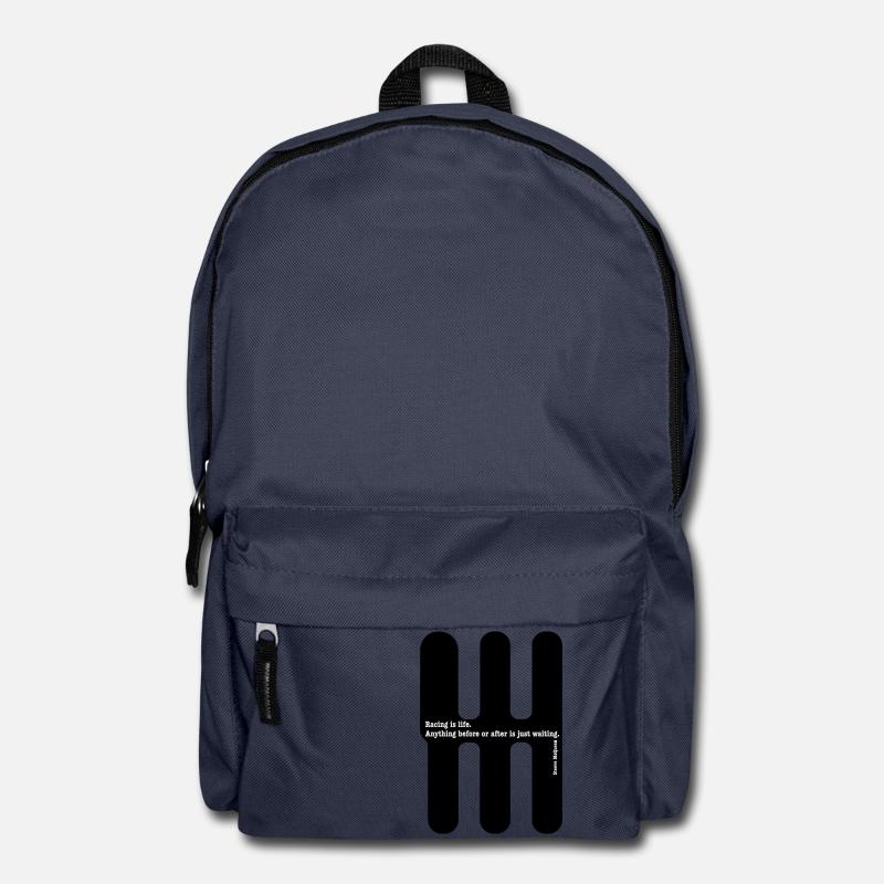 Racing is life... By Steeve McQueen - Sac à dos - bleu marine