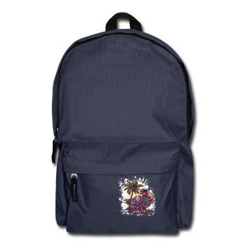 Truthan Insel Palme - Rucksack - Navy - Vorne