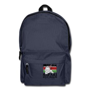 Lion - Safari Kenya Wildlife - Rucksack - Navy - Vorne