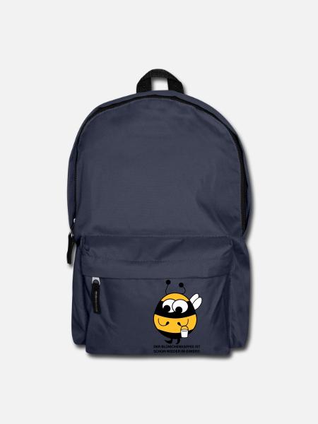 Biene mit Eimer - Rucksack - Navy