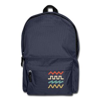Wave Synthesizer Wave für elektronische Musiker - Rucksack - Navy - Vorne