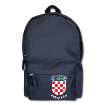 Drapeau des armoiries de la Croatie hrvatska t-shirt football - Sac à dos - bleu marine - Devant