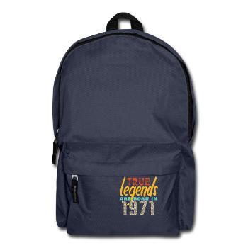 Die True Legends wurden 1971 geboren. Jahr 2025. - Rucksack - Navy - Vorne