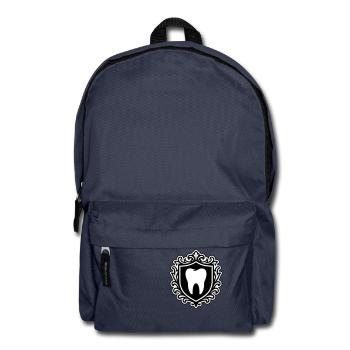 Zahn Symbol Wappen - Rucksack - Navy - Vorne
