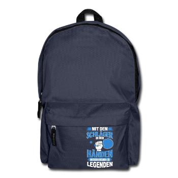 TISCHTENNIS TENNIS PING PONG HOBBY SPORT GESCHENK - Rucksack - Navy - Vorne