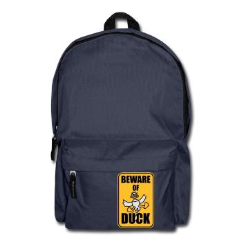 Beware Of Duck - Backpack - navy - Front