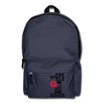Mit GPS verlaufe ich mich noch genauer - Rucksack - Navy - Vorne