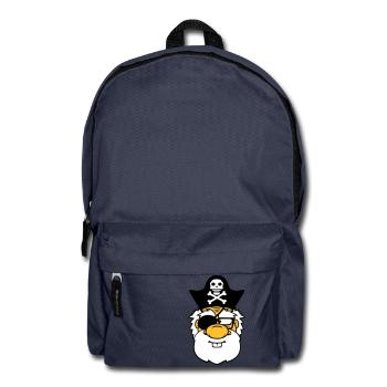 tête visage pirate capitaine marin marin marin sae - Sac à dos - bleu marine - Devant
