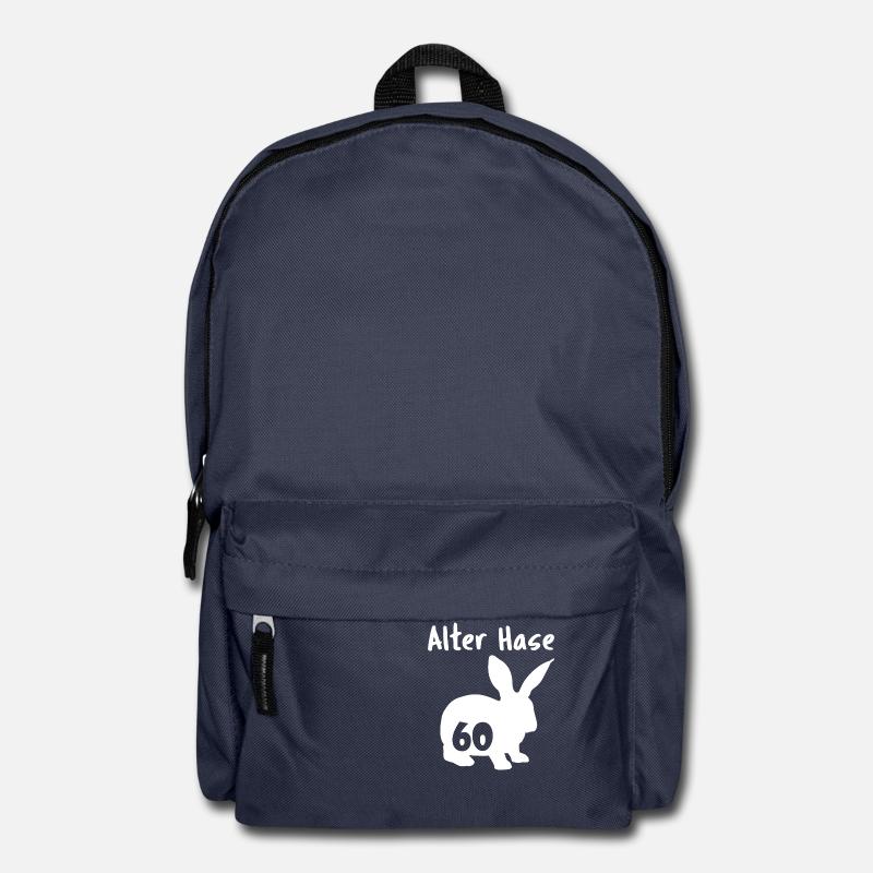 alter Hase 60. Geburtstag - Rucksack - Navy